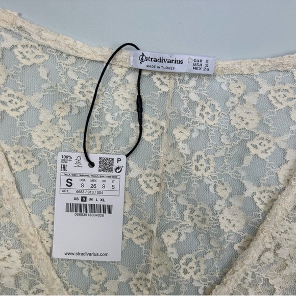 NWT Stradivarius lace long sleeve bodysuit - Picture 10 of 13